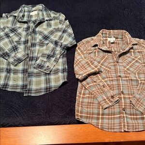 Boys Flannel Tops